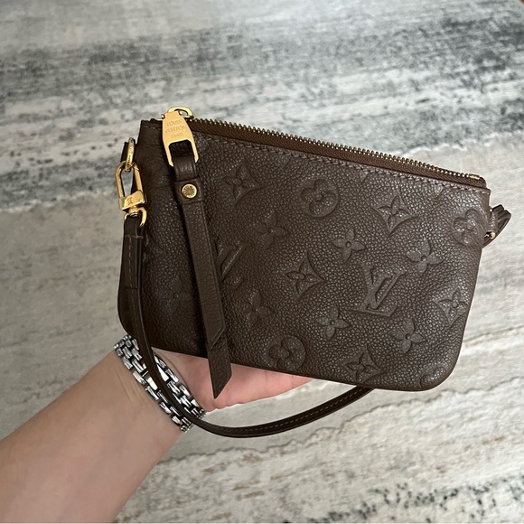 Like ๐ Louis Vuitton Empriente Citadine leather muted taupe mini pouch wristlet - Picture 3 of 17
